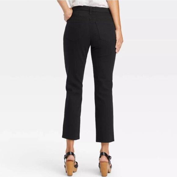 Universal Thread Black High Rise Slim Straight Leg Vintage Stretch Jeans 2 NWOT - Picture 2 of 7